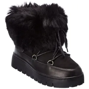 NWB Australia Luxe Collective Casper Sheepskin &amp; Leather Boots Black Womens Sz 9