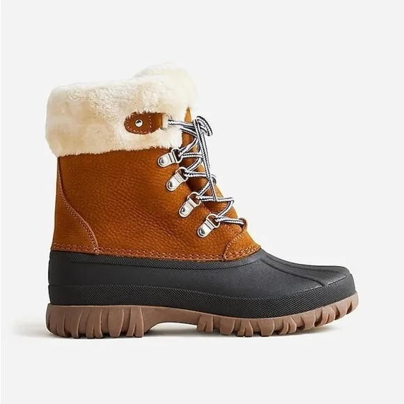 NWB J.Crew Perfect Winter boots H1891 White