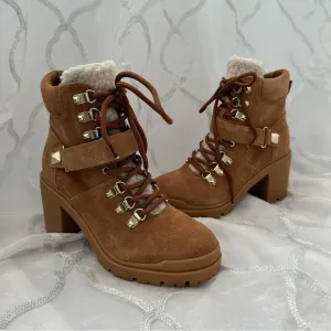 NWB Marc Fisher faux fur trim boots