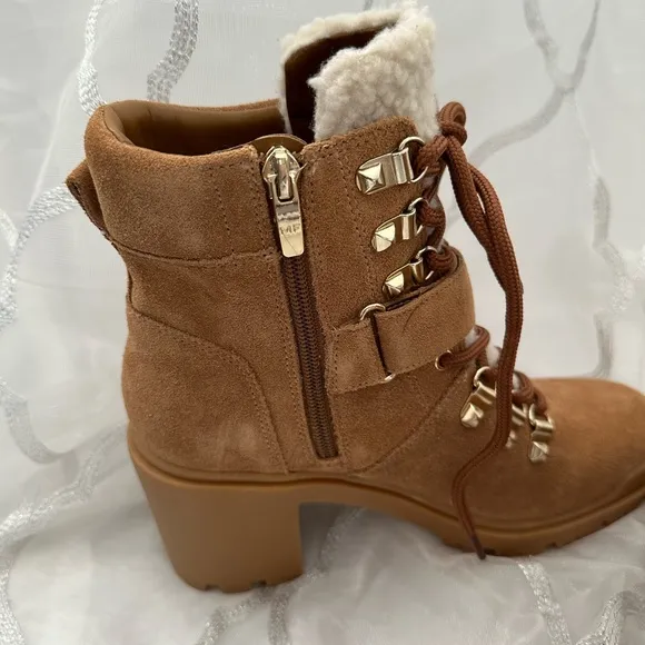 NWB Marc Fisher faux fur trim boots