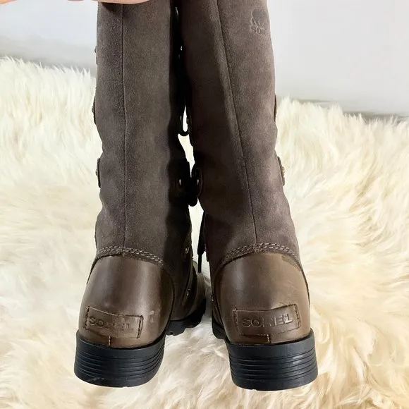 NWB Sorel Women's Emelie Lace Up Mid-Calf Waterproof Leather Boot - Sz 6.5US