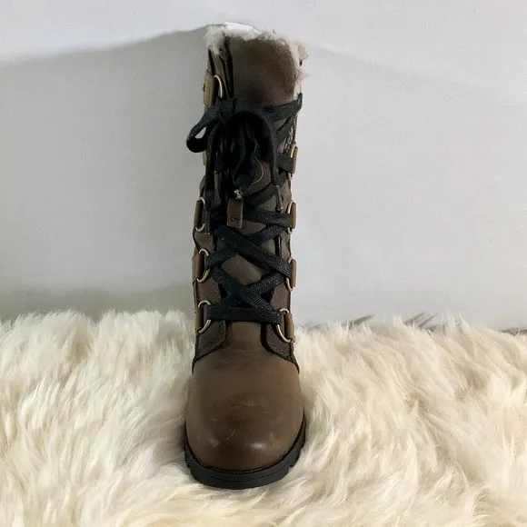 NWB Sorel Women's Emelie Lace Up Mid-Calf Waterproof Leather Boot - Sz 6.5US