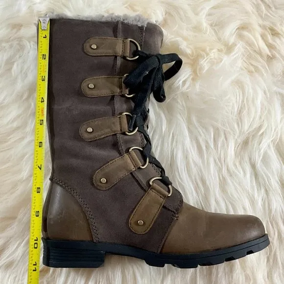 NWB Sorel Women's Emelie Lace Up Mid-Calf Waterproof Leather Boot - Sz 6.5US
