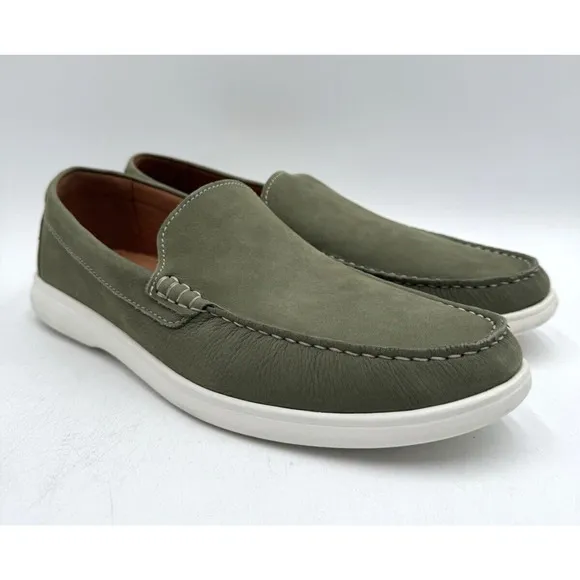 NWD Johnston &amp; Murphy BRANNON Men's Slip On Casual Shoe Green Size 11.5 Medium