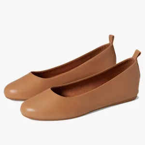 NWOT Andre Assous Nalah Ballet Flat Shoe Leather Slip-On Round Toe Brown 9.5
