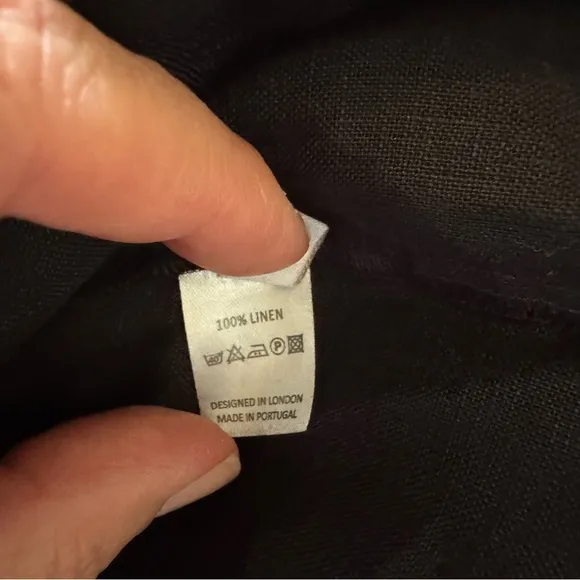NWOT ASCENO Seville V-neck Linen Midi Dress