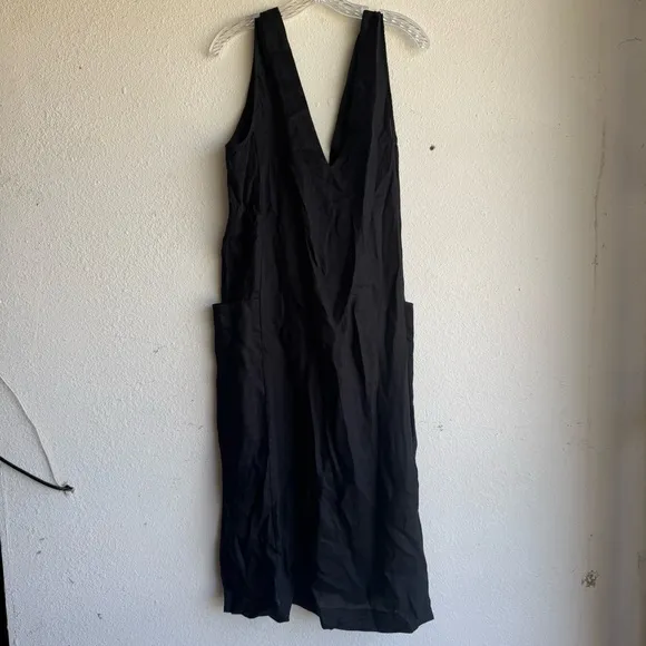 NWOT ASCENO Seville V-neck Linen Midi Dress
