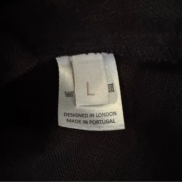 NWOT ASCENO Seville V-neck Linen Midi Dress