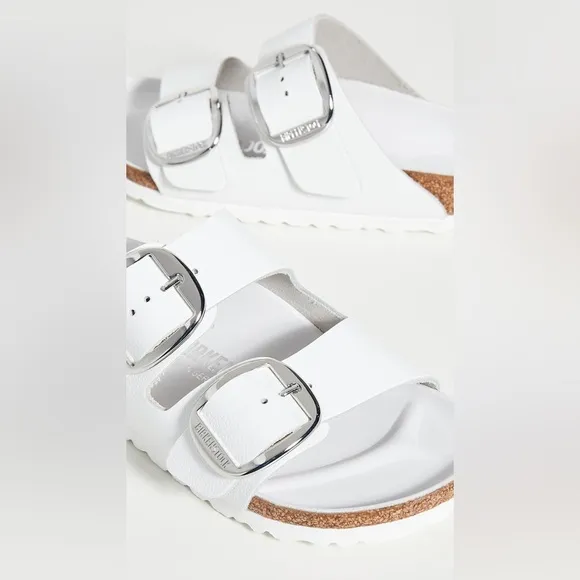 NWOT Birkenstock Arizona Big Buckle Sandals in Leather/White Women’s US 8-8.5