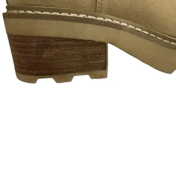 NWOT Calvin Klein Women's Leather Faux Fur Anissa Chelsea Ankle Boots, Size 8.5