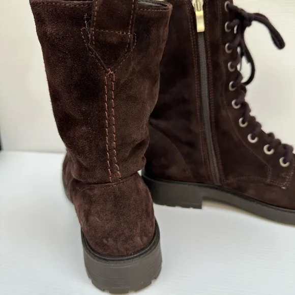 NWOT Clarks Orinoco 2 Boots Suede Lace Up Combat Booties Brown Women Size 9