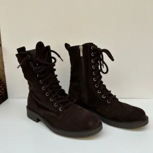 NWOT Clarks Orinoco 2 Boots Suede Lace Up Combat Booties Brown Women Size 9