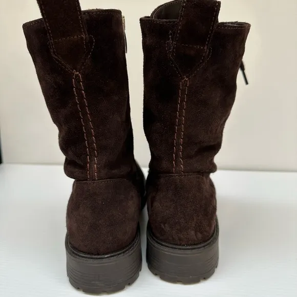 NWOT Clarks Orinoco 2 Boots Suede Lace Up Combat Booties Brown Women Size 9