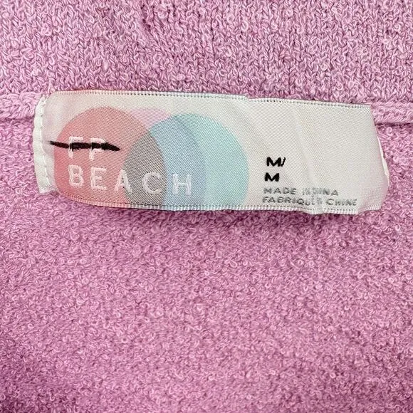 NWOT Free People Beach Cabo Skirt in Candy Lilac, Med, Ruched Vacation Festival
