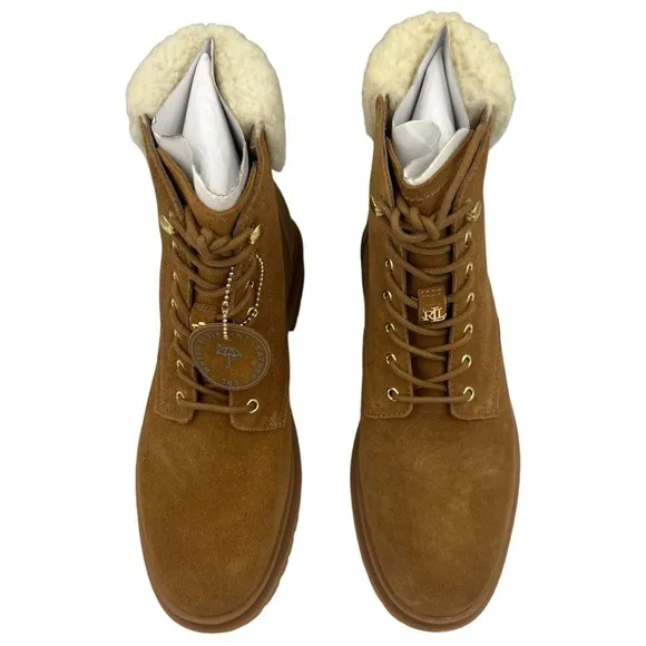 NWOT LAUREN RALPH LAUREN Carlee Suede Boots 7.5