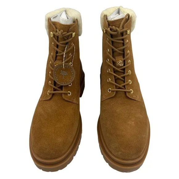 NWOT LAUREN RALPH LAUREN Carlee Suede Boots 7.5