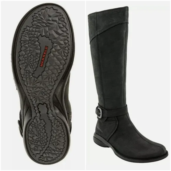NWOT Merrell Captiva ZIP-Up Waterproof Black Boot