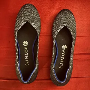 NWOT Rothy’s Women’s The Flat Black Heather Size 7 Shoe