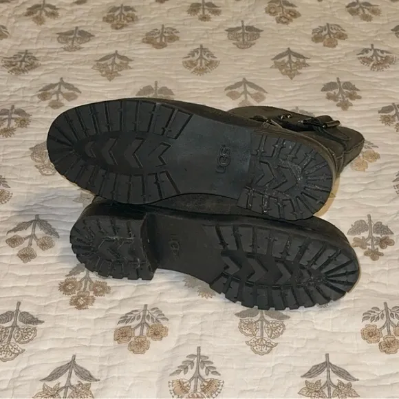 NWOT UGG Niels II Shearling Lined Dark Grey Waterproof Winter Boots Size‎ 6