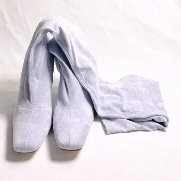 NWOT Azalea Wang Lilac Suede Stiletto Boots