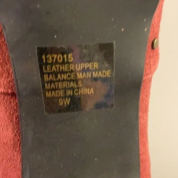 NWOT Lou Lou de la Falaise Red Suede Boots