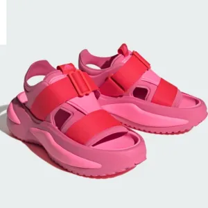 NWT Adidas Mehana Comfort Slip On Womens 11 M Casual Sandals IF8182 Pink &amp; Red