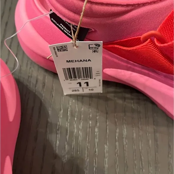 NWT Adidas Mehana Comfort Slip On Womens 11 M Casual Sandals IF8182 Pink &amp; Red
