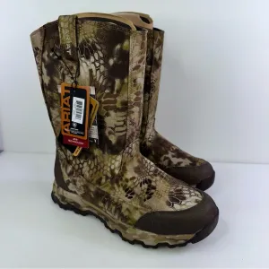 NWT Ariat 10014194 FPS Men's Tan/Brown Camo Pull-On Hunting Boots - Size 10EE