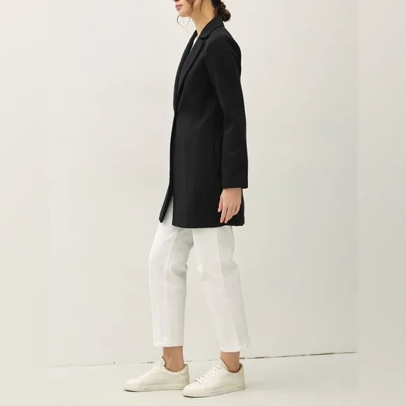 NWT Be Cool Black Single Button Preppy Long Sleeve Blazer Coat with Pockets