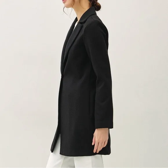 NWT Be Cool Black Single Button Preppy Long Sleeve Blazer Coat with Pockets