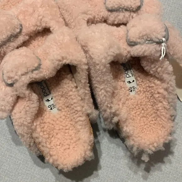 NWT Birkenstock Papilio Arizona Big Buckle Shearling Sandals Size US 9/EU 40