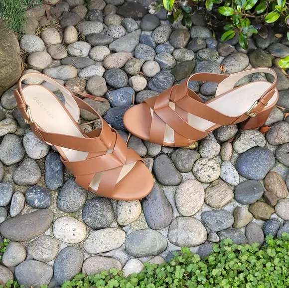NWT Cole Haan Jamie Stacked Heel Sandals