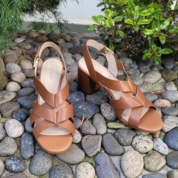 NWT Cole Haan Jamie Stacked Heel Sandals