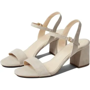 NWT Cole Haan Women's Josie Block Heel Suede Sandals ,Mortar-Size 5.5