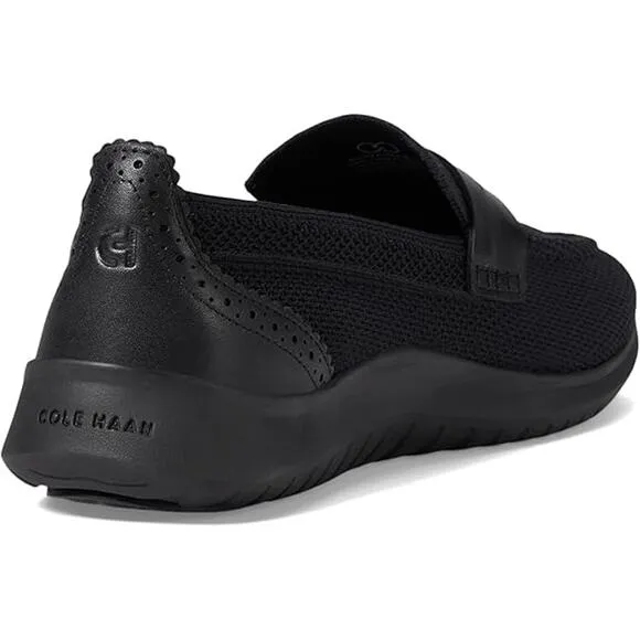 NWT Cole Haan Women's Zerogrand Meritt Stitchlite Loafer,Black Knit-Size 7