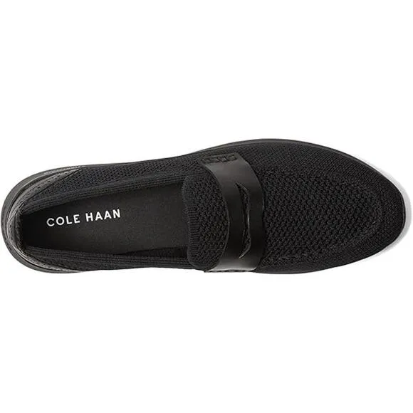NWT Cole Haan Women's Zerogrand Meritt Stitchlite Loafer,Black Knit-Size 7