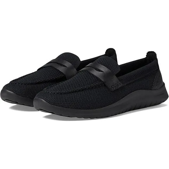 NWT Cole Haan Women's Zerogrand Meritt Stitchlite Loafer,Black Knit-Size 7