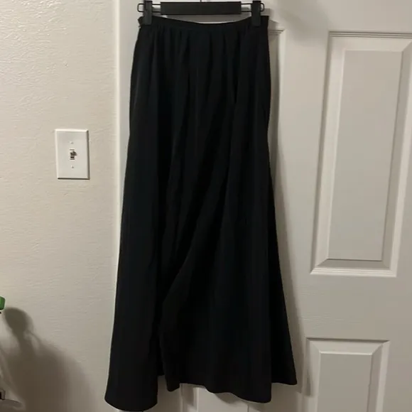 NWT Cuyana Washable Silk Maxi Skirt, Black, Small