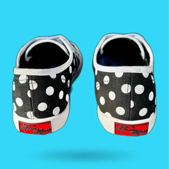 NWT Disney Shoes Keds Sneakers Minnie Mouse Polka Dots Girls Kids Toddlers Gift