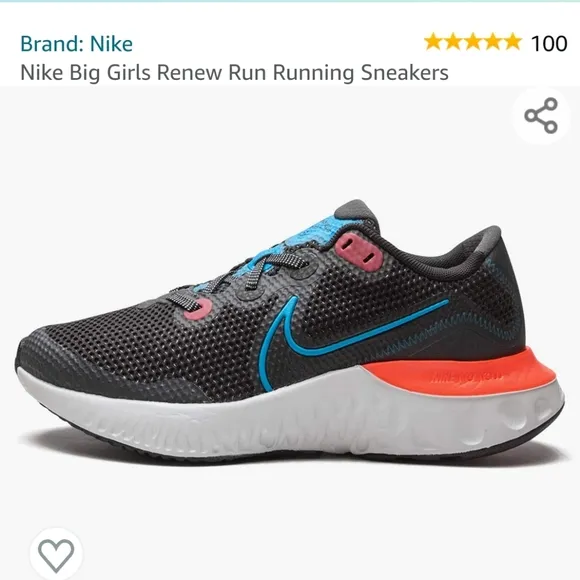 NWT Girl's Nike Renew Run Shoes