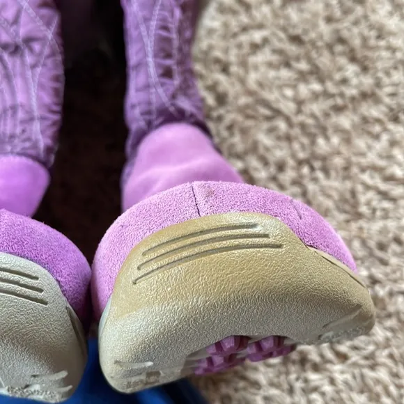 NWT Girl’s Timberland Purple Splash Blaster Boots Size 4.5