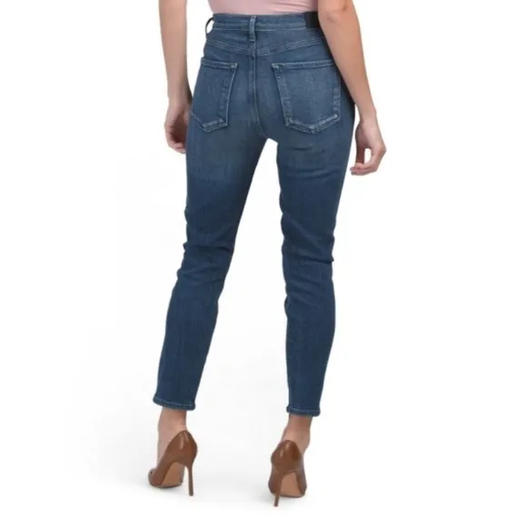 NWT GOLDSIGN x REVOLVE Semi Fit High Rise Slim Straight Jean, Size 24