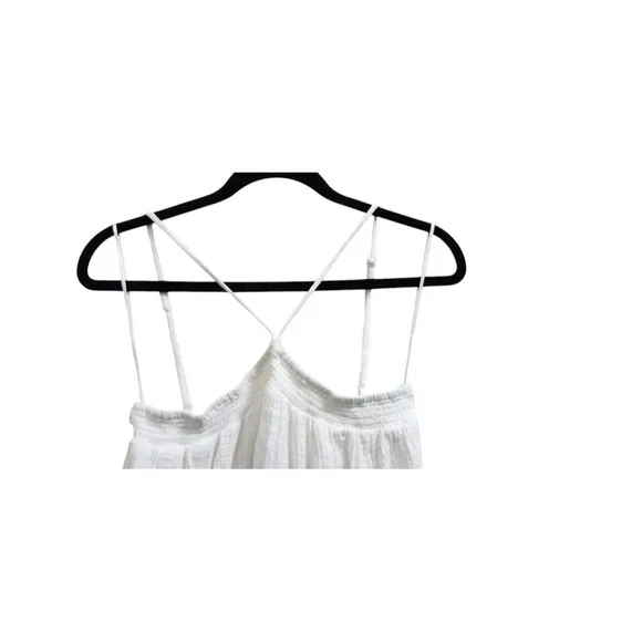 NWT J Crew Halter Maxi Dress in Resort White Soft Gauze Size M Retails $168