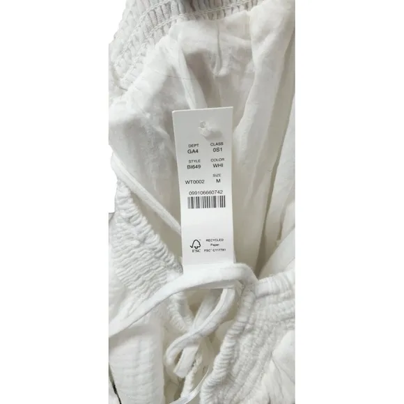 NWT J Crew Halter Maxi Dress in Resort White Soft Gauze Size M Retails $168
