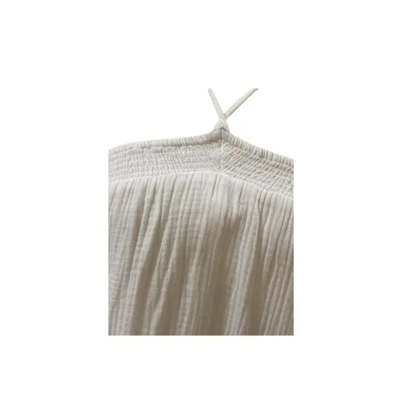 NWT J Crew Halter Maxi Dress in Resort White Soft Gauze Size M Retails $168