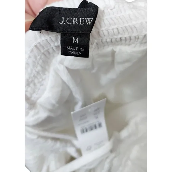 NWT J Crew Halter Maxi Dress in Resort White Soft Gauze Size M Retails $168