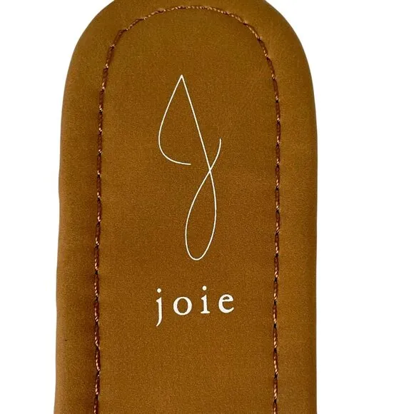 NWT Joie Eidel Canvas Ruffle Cream Flat Slide Sandals 9 Boho Bohemian Beachy