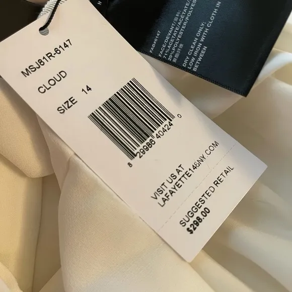 NWT LAFAYETTE 148 Finesse Crepe Slim Pencil Skirt