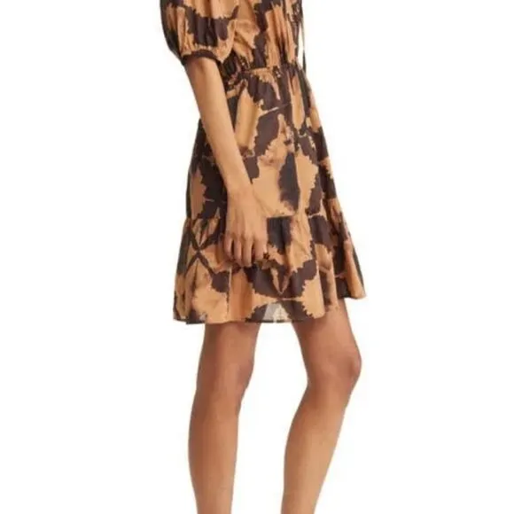 NWT  Rails Amabella Dress in Tigers Eye Print Small