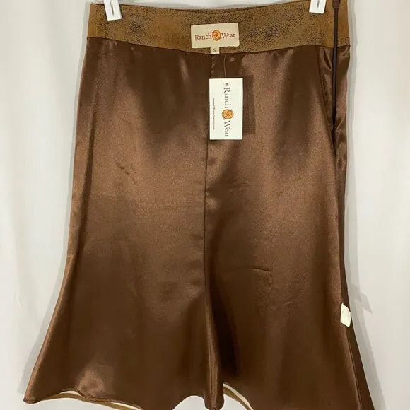 NWT Ranch Wear Faux Leather Skirt